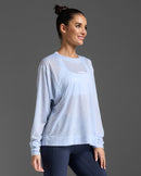 2XU Womens Relight Long Sleeve Top - Halogen/White