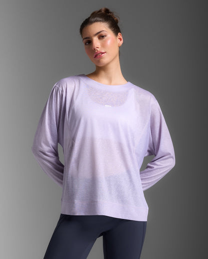 2XU Womens Relight Long Sleeve Top - Virtual Violet