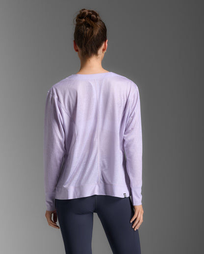 2XU Womens Relight Long Sleeve Top - Virtual Violet