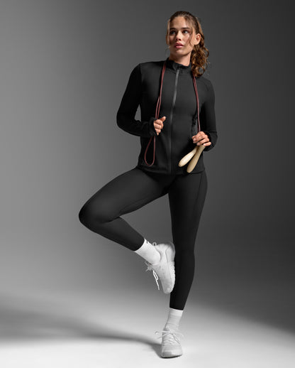 2XU Womens Form Soft Touch Jacket - Black/Black