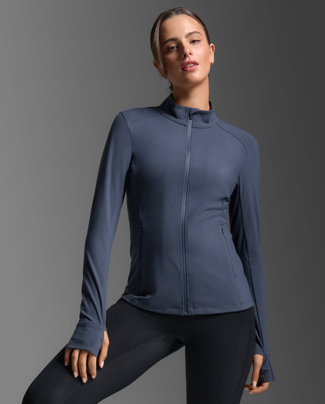 2XU Womens Form Soft Touch Jacket - India Ink