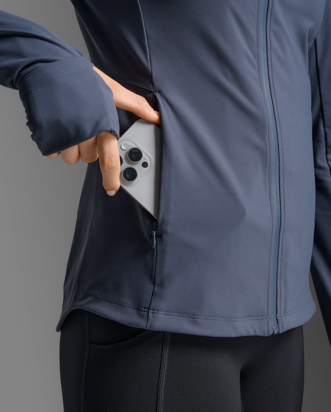 2XU Womens Form Soft Touch Jacket - India Ink