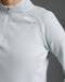 2XU Womens Ignition Hyper-Haptic 1/4 Zip - Harbor Mist/White Reflective