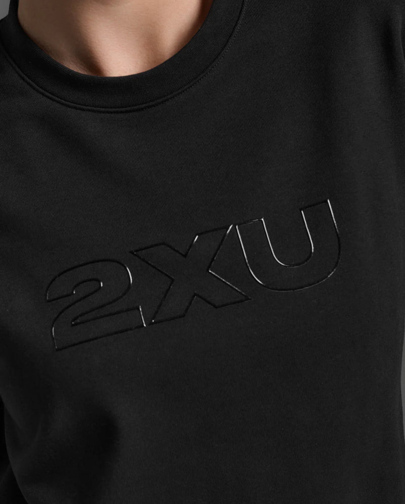 2XU Womens Form French Terry Crew - Black/White