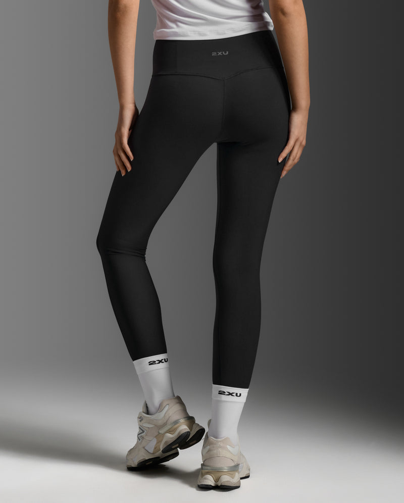 2XU Womens Fluid Hi-Rise 7/8 Tights - Black