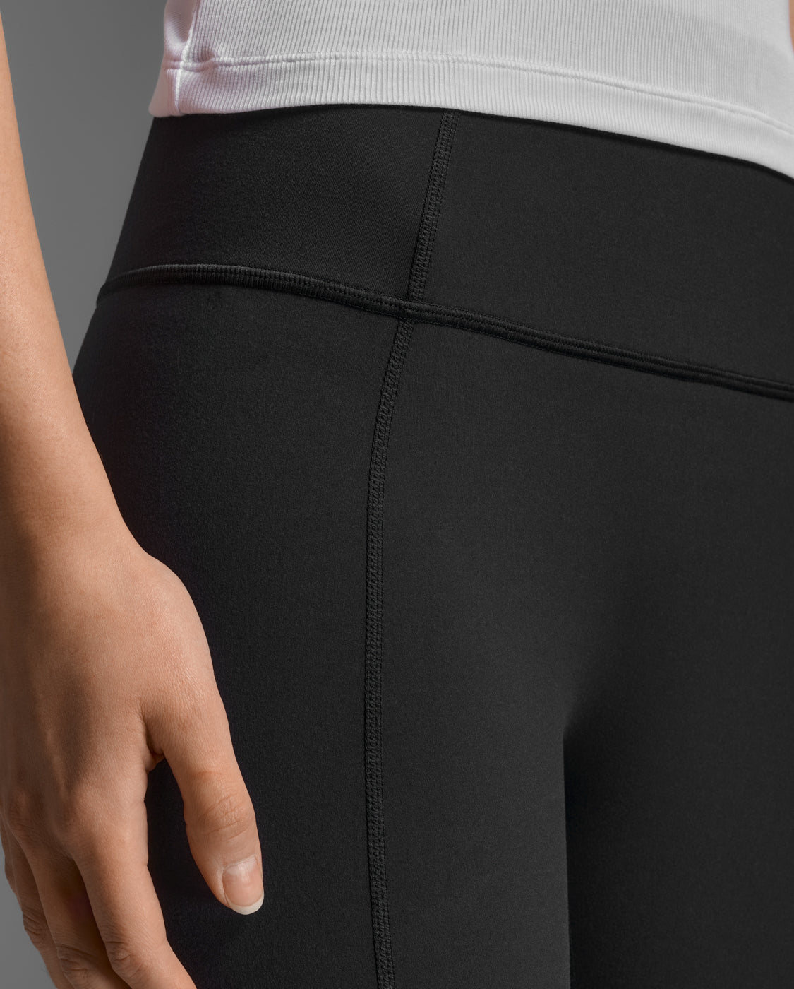 2XU Womens Fluid Hi-Rise 7/8 Tights - Black