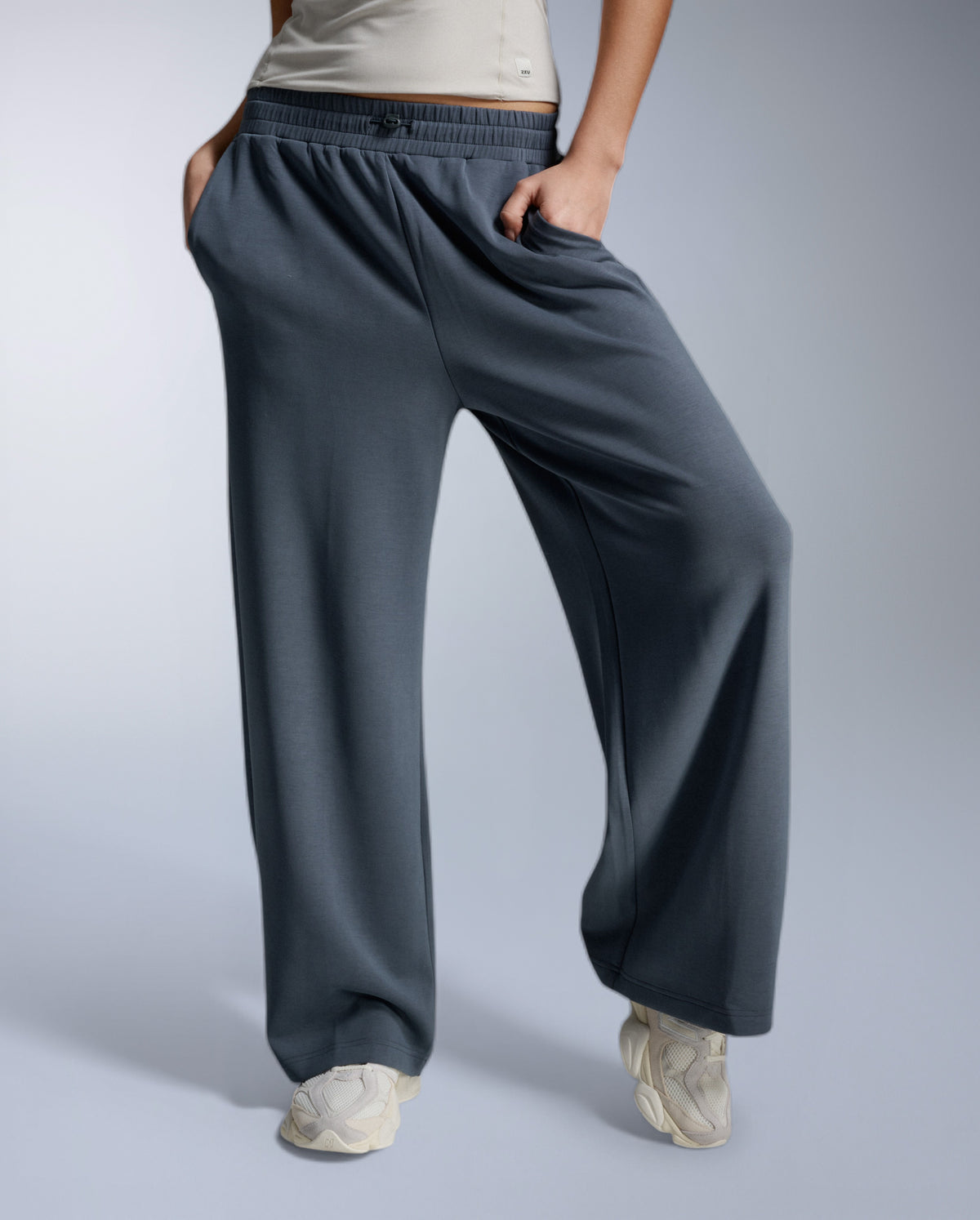 2XU Womens Wonderluxe SandWashed Wide Pants - India Ink
