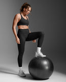 2XU Womens Fluid Hi-Rise Tights - Black