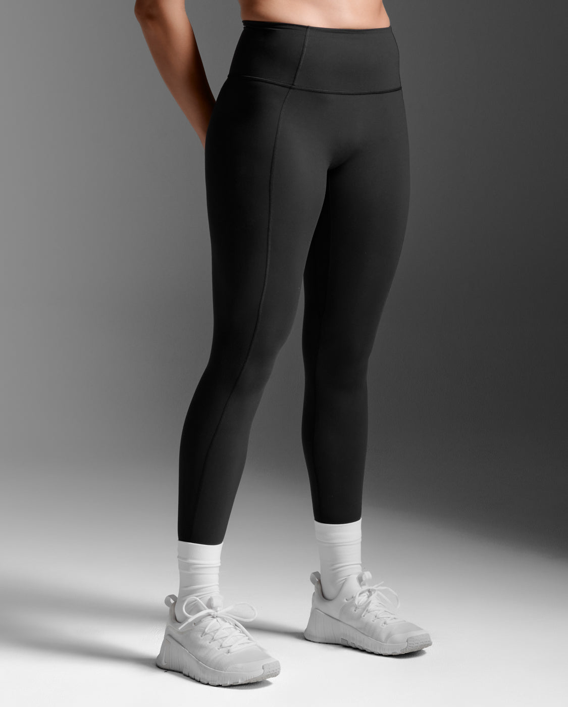 2XU Womens Fluid Hi-Rise Tights - Black