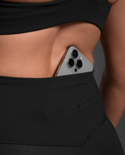 2XU Womens Fluid Hi-Rise Tights - Black