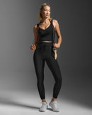 2XU Womens Flex Drawcord Tights - Black