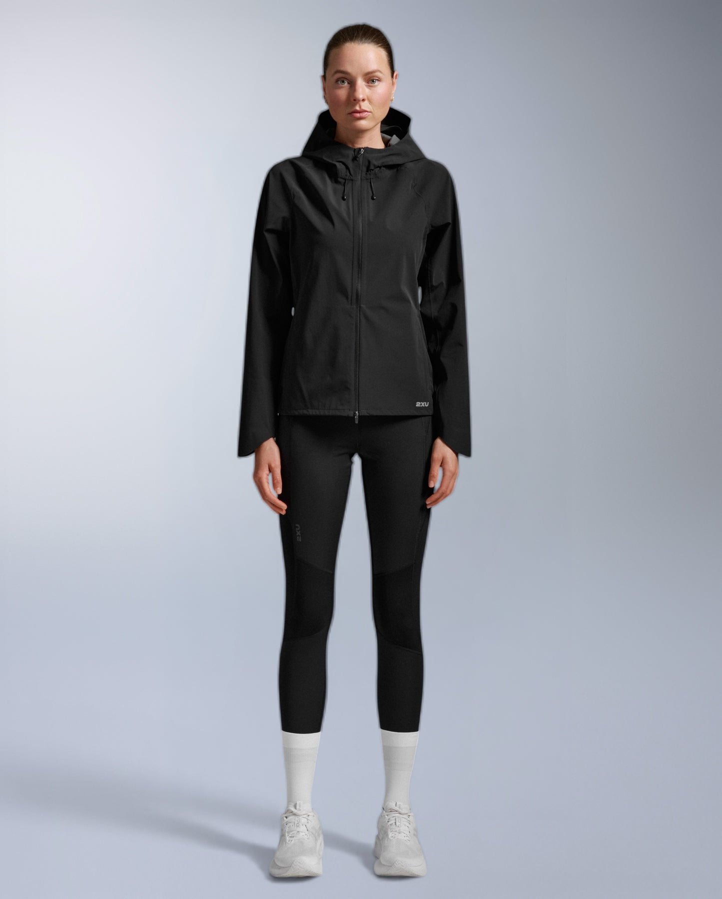 2XU Womens Ignition Shield Waterproof Jacket - Black/Silver Reflective