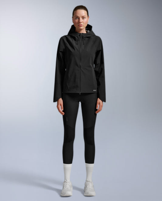 2XU Womens Ignition Shield Waterproof Jacket - Black/Silver Reflective