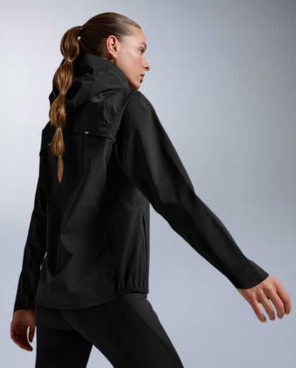 2XU Womens Ignition Shield Waterproof Jacket - Black/Silver Reflective