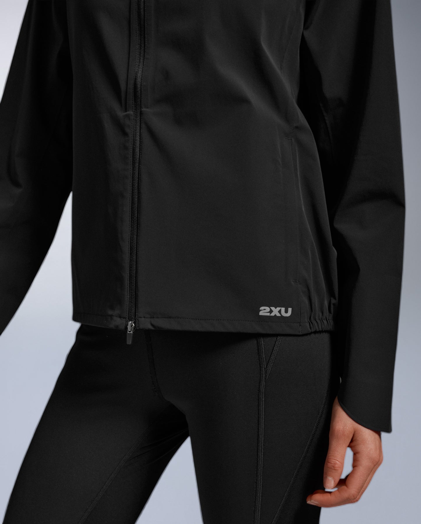 2XU Womens Ignition Shield Waterproof Jacket - Black/Silver Reflective