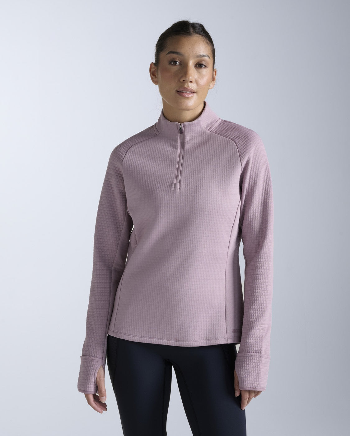 2XU Womens Ignition Hyper-Haptic 1/4 Zip - Musk/Musk Reflective