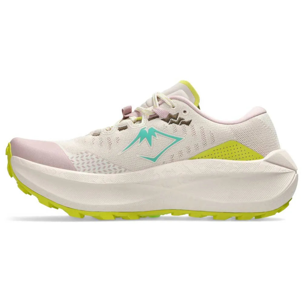 Asics Womens Trabuco Max 5 Trail Running - Mineral Beige/Aurora Green