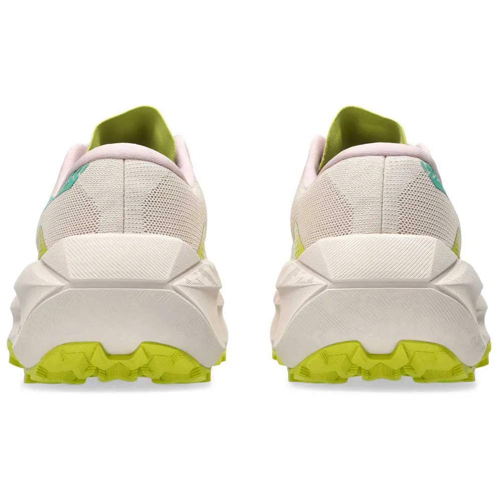 Asics Womens Trabuco Max 5 Trail Running - Mineral Beige/Aurora Green