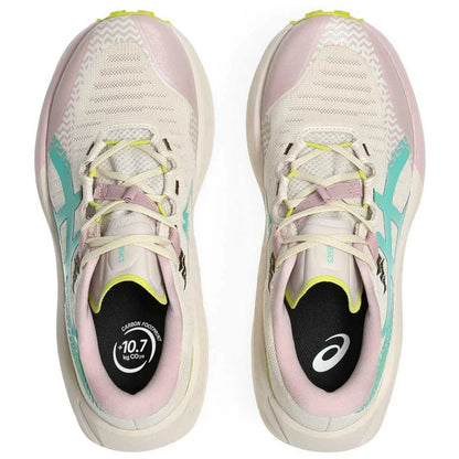 Asics Womens Trabuco Max 5 Trail Running - Mineral Beige/Aurora Green
