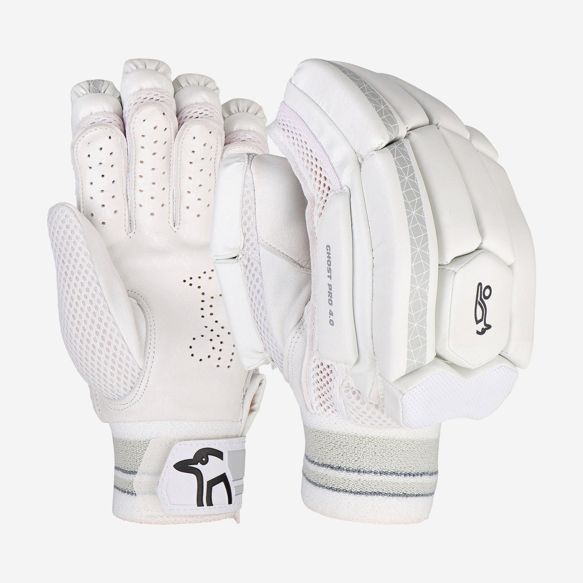 Kookaburra Ghost Pro 4.0 Batting Gloves 26/27 - Pair, front view showing palm and backhand
