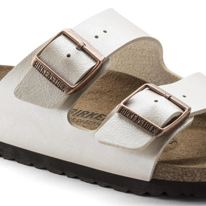 Birkenstock Arizona Birko-Flor - Graceful Pearl White