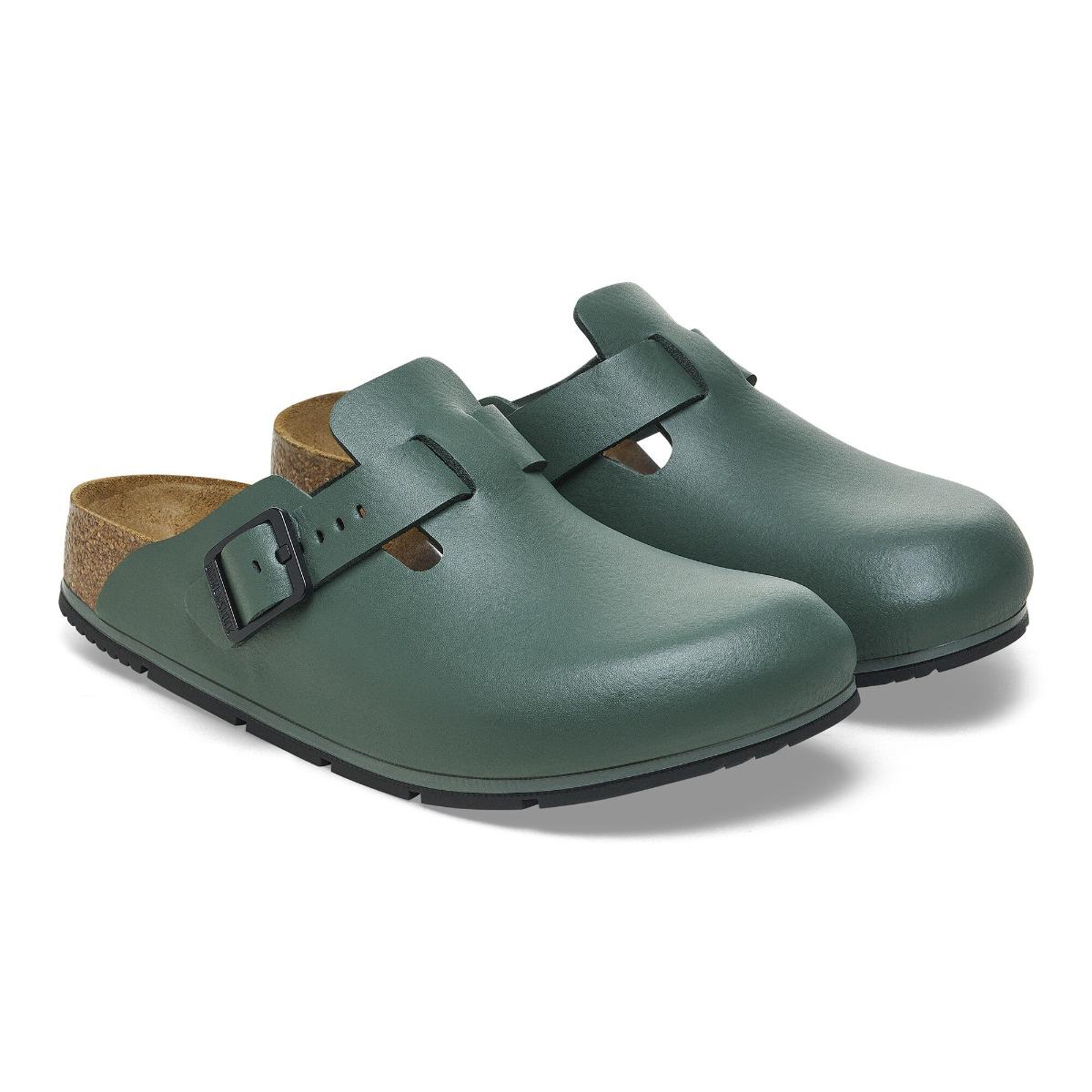 Birkenstock Boston Pro Smooth Leather - Thyme