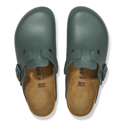 Birkenstock Boston Pro Smooth Leather - Thyme