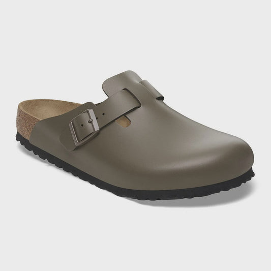 Birkenstock Boston Smooth Leather- Concrete Grey