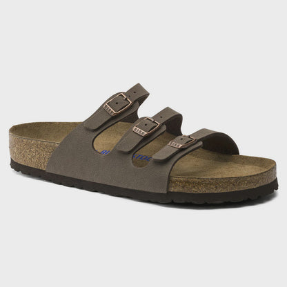 Birkenstock Florida  Soft Footbed Birkibuc - Mocha