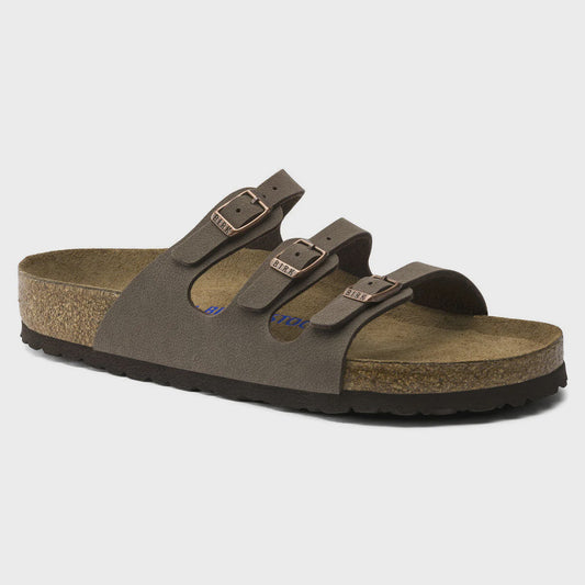Birkenstock Florida  Soft Footbed Birkibuc - Mocha