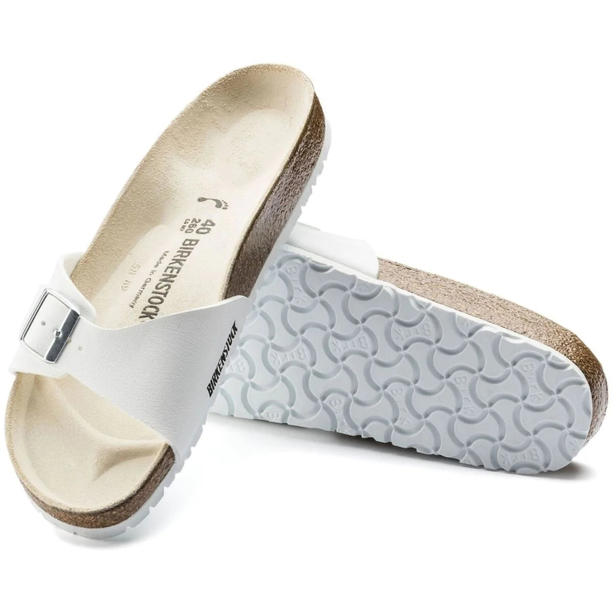 Birkenstock Madrid Birko-Flor - White
