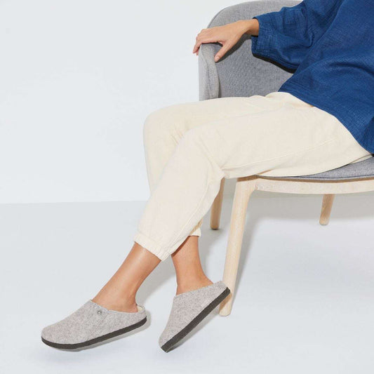 Birkenstock Zermatt Wool-Felt Shearling - Light Grey