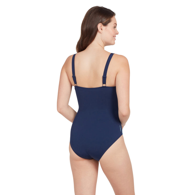 Zoggs Womens Adjustable Classicback One Piece - Blue Chime