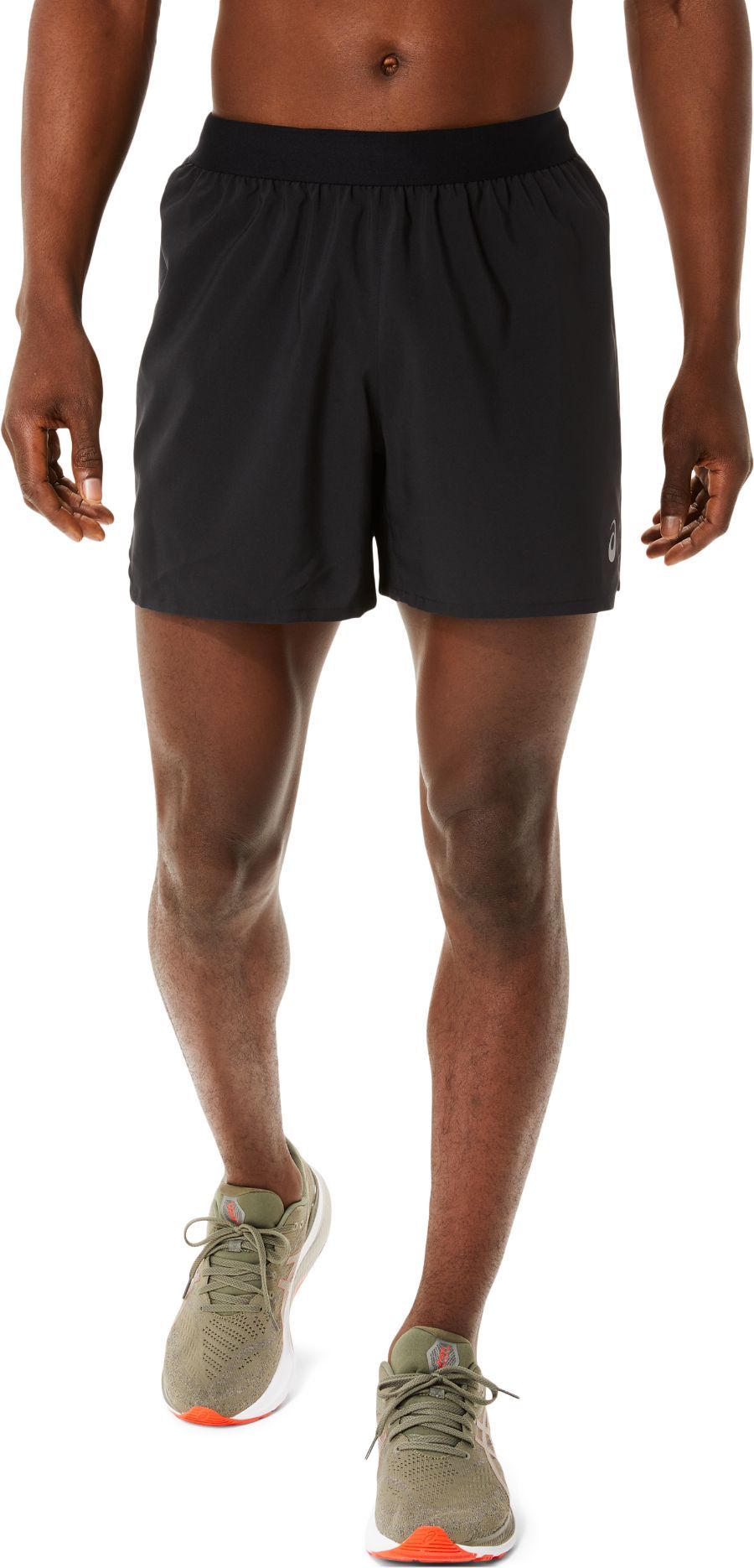 Asics Mens Road 5 Inch Shorts - Black
