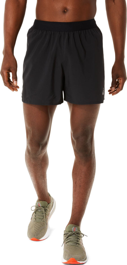 Asics Mens Road 5 Inch Shorts - Black