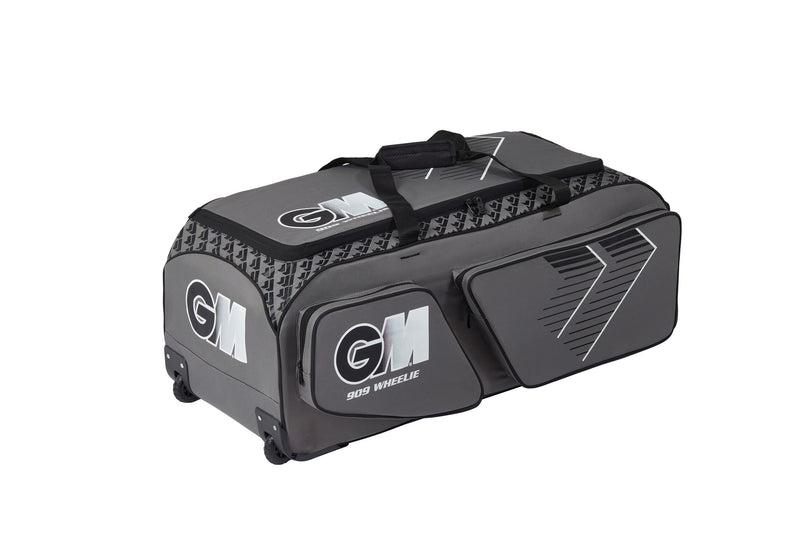 Gunn & Moore 909 Cricket Wheelie Bag - Grey/Black