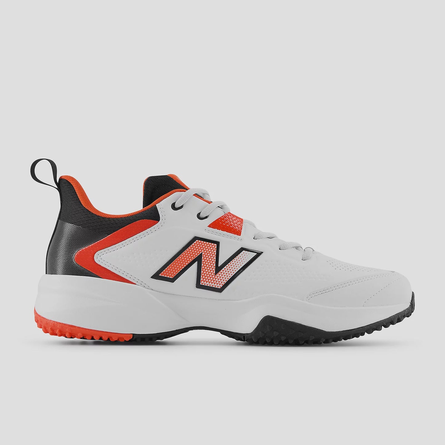 New Balance CK4020v6 Cricket Shoe - White/Neo Flame/Black