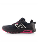 New Balance Womens 410V8 Trail Shoe (D Width) - Black/Hi-pink/Phantom/Glow In The Dark