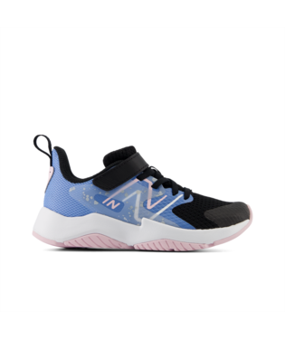 New Balance Kids Rave Run v2 Bungee Lace with Strap - Blue/Pink
