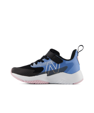 New Balance Kids Rave Run v2 Bungee Lace with Strap - Blue/Pink