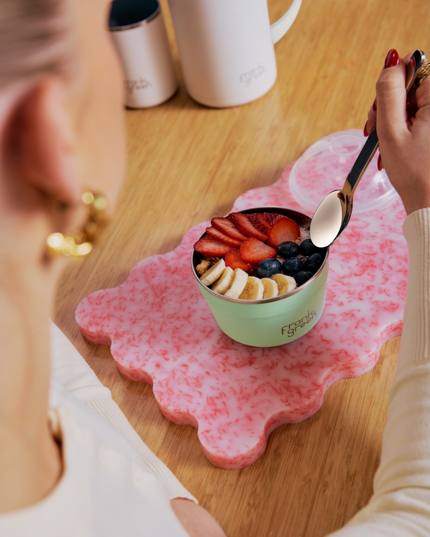 Frank Green Duo Pack Stainless Steel To Go Bowl- Mint Gelato