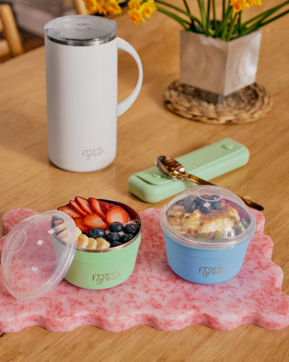 Frank Green Duo Pack Stainless Steel To Go Bowl- Mint Gelato