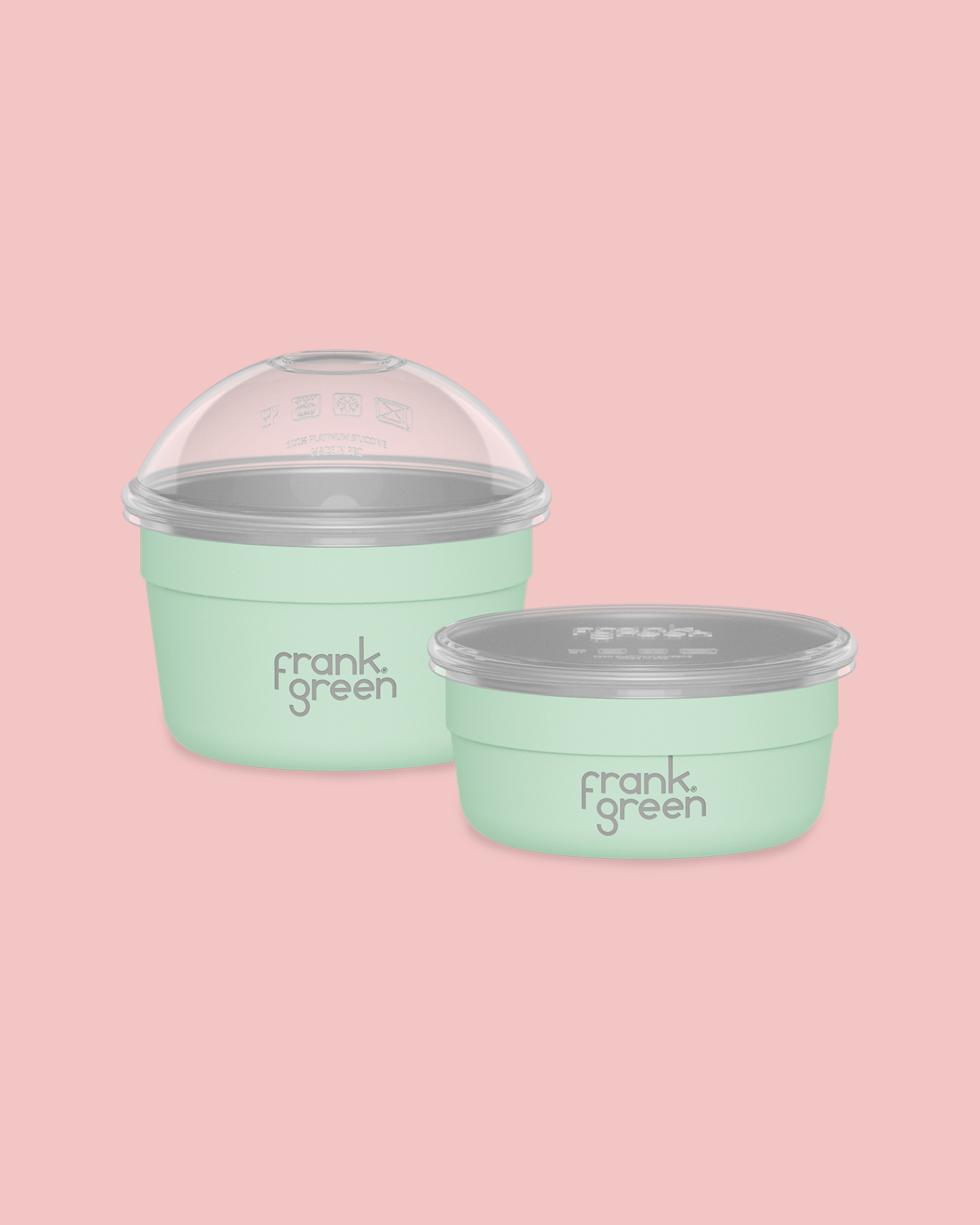 Frank Green Duo Pack Stainless Steel To Go Bowl- Mint Gelato