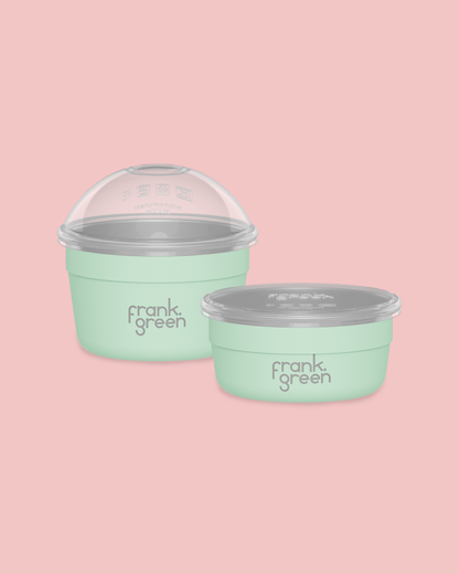 Frank Green Duo Pack Stainless Steel To Go Bowl- Mint Gelato