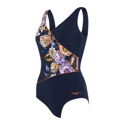 Zoggs Womens Wrap Front One Piece -