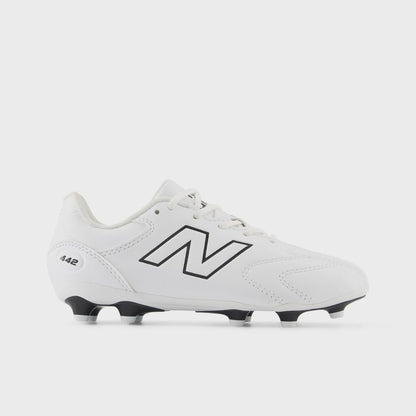 New Balance 442 Team Jnr FG V3 - White/Black