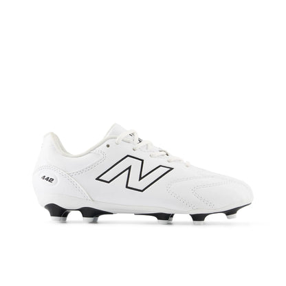 New Balance 442 Team Jnr FG V3 - White/Black