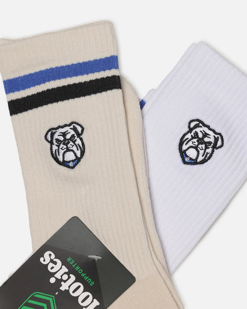 foot-ies socks NRL Canterbury-Bankstown Bulldogs Sneaker Sock - 2 Pack