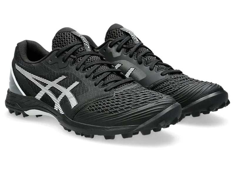 Asics Mens Field Ultimate FF Turf and Hockey Shoe - Black/White