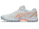 Asics Womens Field Ultimate FF Turf and Hockey Shoe - White/Bright Sunstone